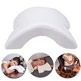 🌈【Diseño único de contorno】: el lugar para poner la mano tiene el diseño hueco, permite que tus brazos pasen perfectamente a través de la almohada, lo que puede relajar tu postura para dormir. no presionará tu hombro para hacerte sentir dolor. Nuestra almohada de refuerzo arqueada ayuda a soportar el peso de la cabeza de tu compañero mientras lo acurrucas por detrás, evita que tu brazo se adormezca.