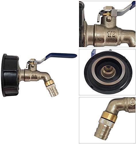 Boxonly S60x6 to 3/4" IBC Tank Adapter Water Tank Faucet Coarse Thread Hose Connection Outlet 14mm - Image 3
