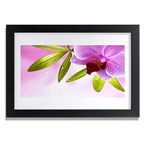Affiche de feuilles de fleurs encadrée pour habiller un mur vide