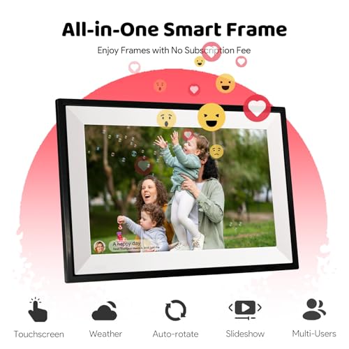 Frameo WiFi Digital Photo Frame 10.1 Inch 32GB Memory, 1280x800 HD IPS Touch Screen Electronic Wifi Digital Picture Video Frame, Auto-Rotate, Share Moments Instantly via Frameo App - Image 5
