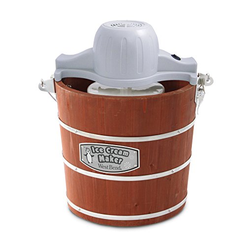 West Bend IC12701 Ice Cream Maker (Discontinued by), 4-Quart, Brown