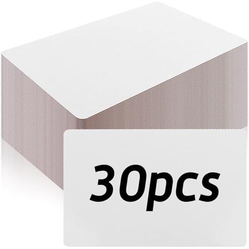 30 PCS 9 x 6 Double Sided Dry Erase Boards Dry Erase Answer Paddles Double Sided Paddles Mini White Boards Small White Board Signs Auction Paddles for Learners Teacher Home Group Activities