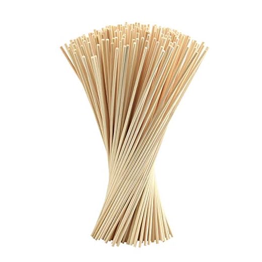 FEPITO 250 Piezas Reed Diffuser Sticks Oil Aroma Diffuser Sticks Rattan Wood Ricks