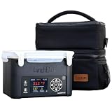 LunchEAZE XL Cordless Heated Electric Lunch Box, Self-Heating, 6-Cup