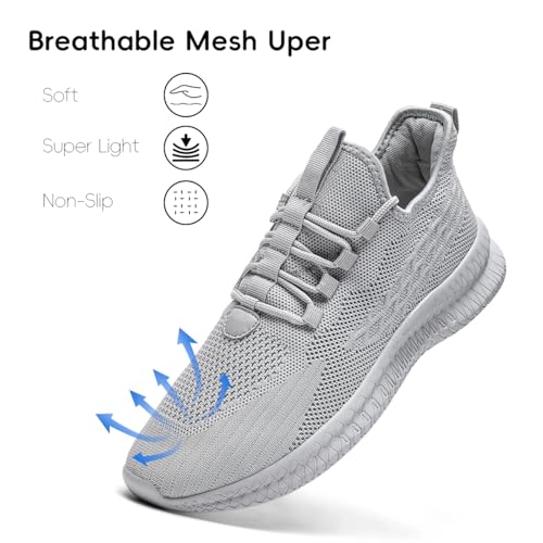 Image of Women's Tennis Running Walking Shoes Slip on Casual Non Slip Athletic Workout Gym Sneakers Fashion Lightweight Breathable Mesh Jogging Work Sports Outdoor Shoe