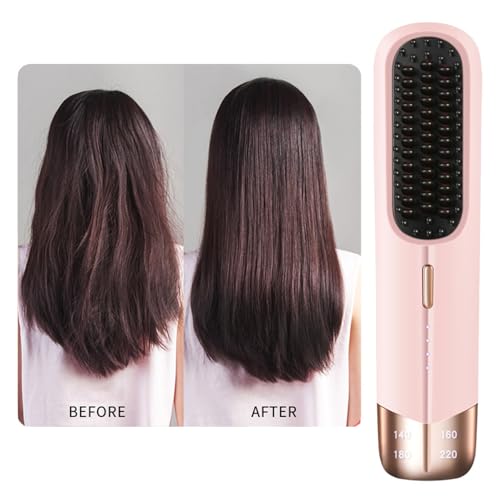 Cepillo alisador con pantalla LED para cabello miniatura 2