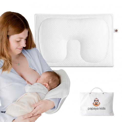 Image of Baby Feeding Arm Pillow – Nursing Arm Pillow for Breastfeeding & Bottle Feeding, Portable Travel Nursing Pillow, Ergonomic Arm Support + Baby Head & Neck Support for Newborn & Infant, Washable