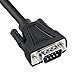 DTECH 10ft COM Port Serial Cable Male to Female RS232 Extension 9 Pin Straight Through Cord (3 Meter, Black)