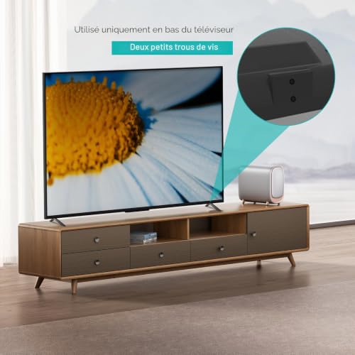 Support TV 32 à 75 pouces pour aménager un cinéma maison élégant et convivial