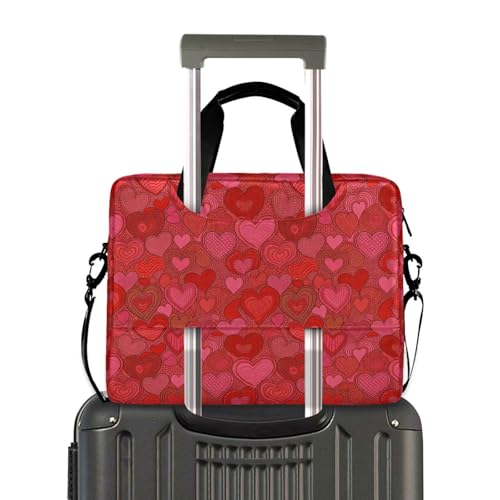 Maletín portátil para laptop 15.6 pulg rojo miniatura 4