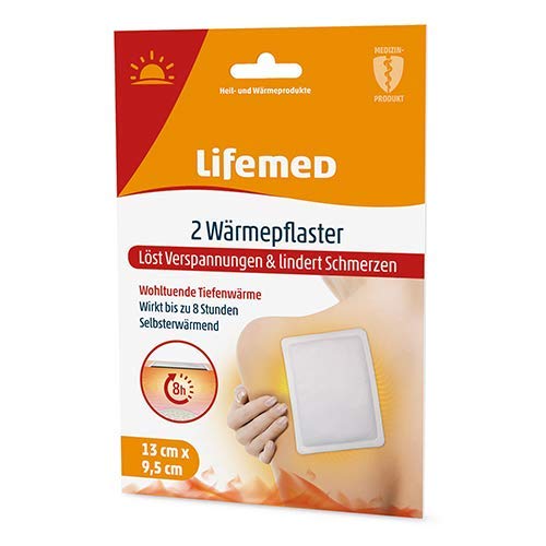 Lifemed Wärmepflaster 9,5 cm x 13 cm weiß 96 Stück (4 x 12 x 2 pro Packung)
