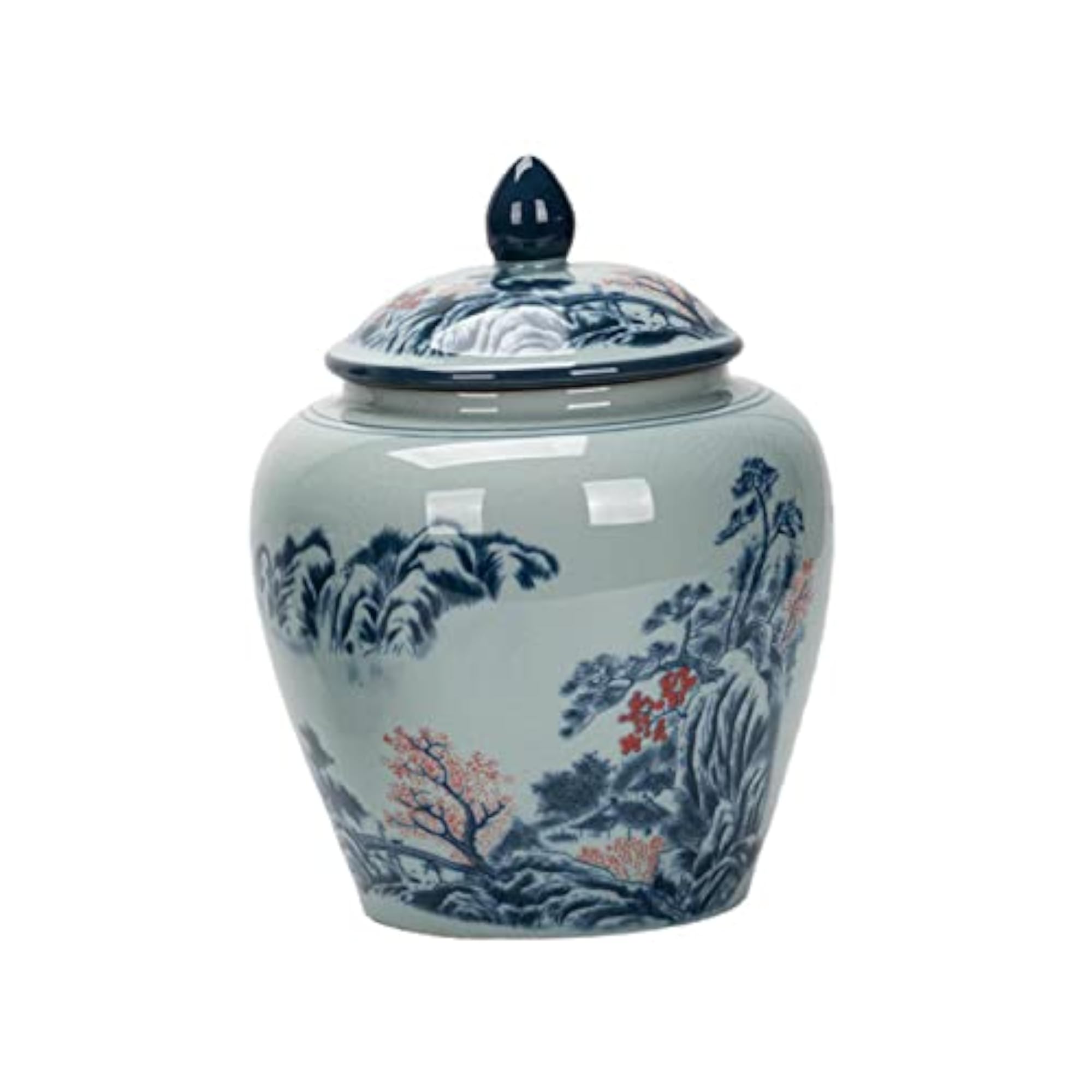Decorative Porcelain Jar Vase Centerpiece