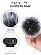 SUNMON 2 Stück Windschutz für DJI Mic, pelziger Mikrofon Popschutz Schaumstoff für DJI Wireless Mikrofon, Muff Pop-Filter Rauschunterdrückung, Mikrofonabdeckungen für DJI Mikrofon