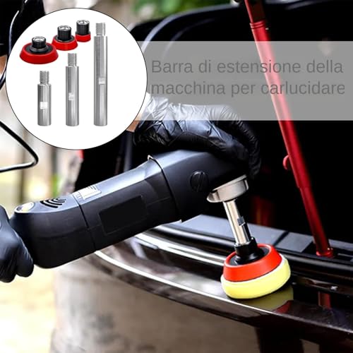 Eje de extensión para pulidora y amoladora angular en kit de acero resistente 5