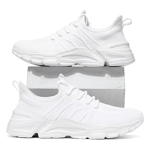 Image of Socviis Mens Slip On Running Shoes Athletic Walking Trainers Lightweight Breathable Mesh Tennis Sneakers