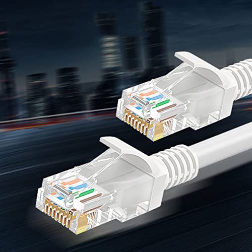 Cable Ethernet Hemoton para red, Blanco, Cat 5 miniatura 5