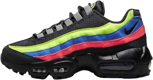 Nike Air Max 95 Unisex Youth Size 4.0 Color Black, Volt, and Blue Crystal - Main Image