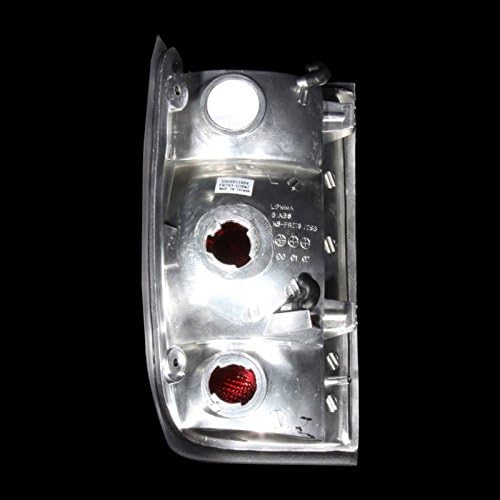 Black Euro Tail Lights Assembly Set For Ford Ranger - (Pair) Driver Left and Passenger Right Side Replacement