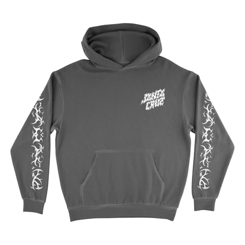 SANTA CRUZ Razor Dot Center P/O Hooded Heavyweight Sweatshirt Pigment Black Lg Mens