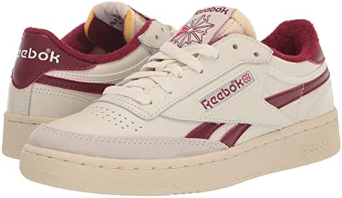 Reebok Men's Club C Revenge Vintage Sneaker, Chalk/Alabasterter/Classic Burgundy, 10.5 | Image 6