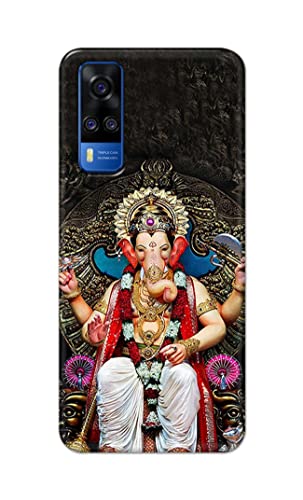 Image of PRINTFIDAA Lord Ganesh Bappa Moriya Printed Designer Hard Back Case Cover for Vivo Y51 / Vivo Y51A / Vivo Y31 -(TI) MVN1010