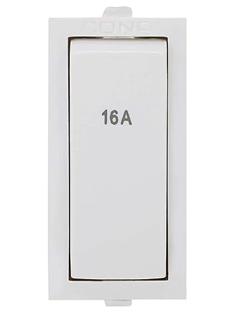 Status 1 Way Modular Switch 16A White, Pack of 2 |Electric Switches|ISI Marked One Way Modular Switch for Home, Office, Shop,etc (4)