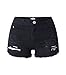 Produktbild iRachel Damen Short Hotpants Demin Short Kurze Hose Ripped Loch Hose Schwarz EU 38