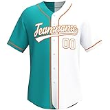 Custom Split Baseball Jersey Stitched/Printed Personanlized Button Down Shirts Sports Uniform for Men Women Youth Aqua&white-orange-01