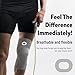 Crucial Compression Knee Sleeve (1 Pair) - Best Knee Braces for Knee Pain for Men & Women - Non-Slip Knee Support for Running, Weightlifting, Basketball, Gym, Workout, Sports