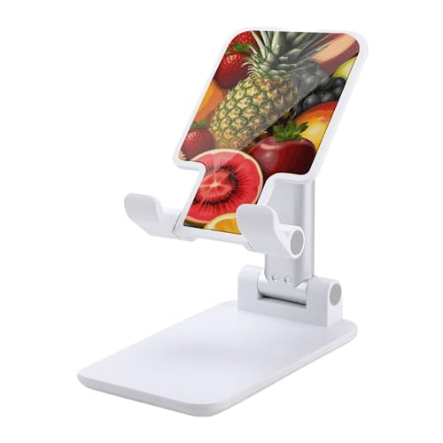Support téléphone portable pliable et réglable universel au design fruits frais