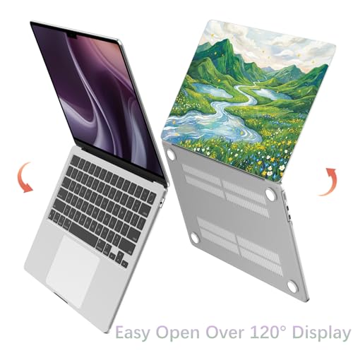 Funda MacBook Pro 14 flores alegra tu escritorio y protege tu ordenador M3 M4 A2992 4