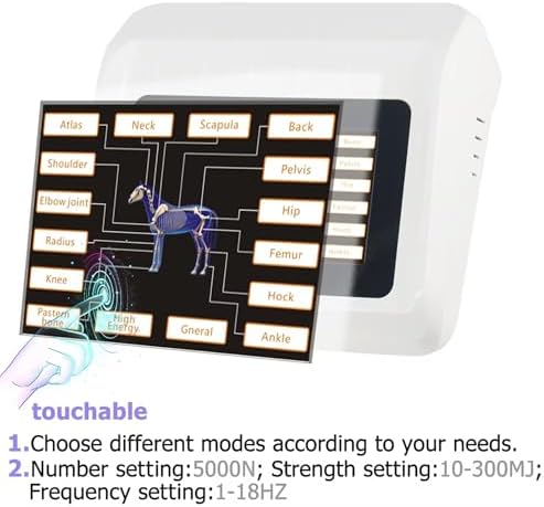 Pet Shockwave Therapy Machine for Pain Relief - 2025 Veterinary Device for Horses, Deep Tissue Treatment with 7 Interchangeable Heads