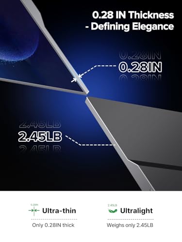 undefined EVICIV Portable Monitor Touchscreen 15.6 FHD 1080P IPS 10-Point Touch Screen Monitor & Speakers, HDMI USB C Eye-Care Travel External for Laptop Computer PC Phone Switch, VESA & Smart Cover の商品画像 4