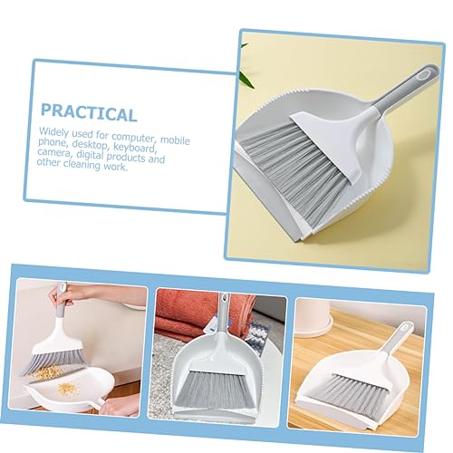 MOLUCKFU 1 Set Reinigungswerkzeug Set Kleiner Schreibtisch Reinigungsbesen Winzige Kehrschaufel Besen Und Kehrschaufel Besen Und Kehrschaufel Mini Kehrschaufel Schreibtisch Staubwedel – Bild 6