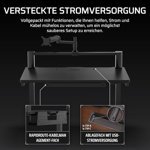 Corsair Platform:4 Verstellbarer Gaming-Schreibtisch