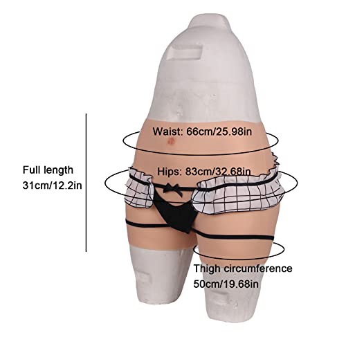 AJIU Calcinhas de silicone escondidas Gaff, vagina sexual, levanta o quadril, estimulador de glúteos