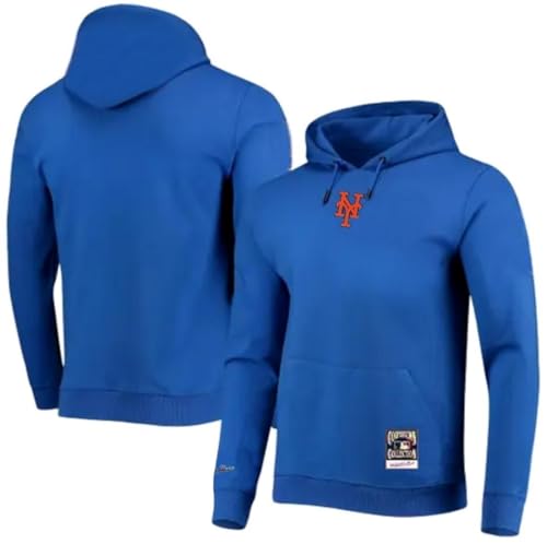 Mitchell & Ness Men's New York Mets City Collection Hooded Sweatshirt - Blue