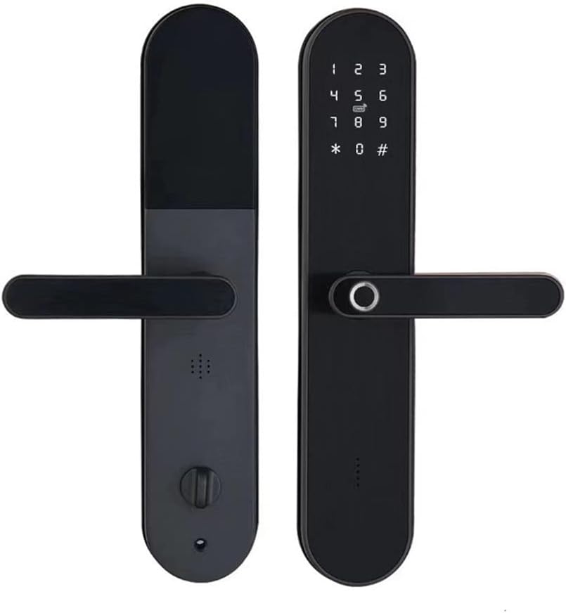 Biometric Fingerprint Door Lock with APP Security Smart Door Lock Waterproof Electronic (Color : D) (E)