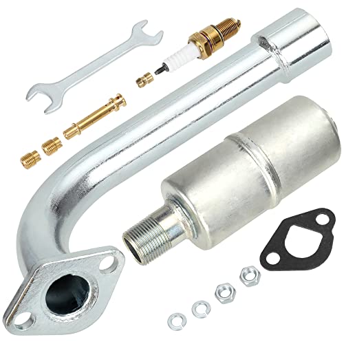 GREHUA Upgrade Exhaust Pipe Muffler Jet Kit for Non Hemi Predator 212cc 196cc 6.5hp 208cc GX160 Coleman KT196 Mini Bike Hammerheat 80t Manco Trailmaster MB200 Go Kart Small Engine Performance Parts GREHUA Upgrade Exhaust Pipe Muffler Jet Kit for Non Hemi Predator 212cc 196cc 6.5hp 208cc GX160 Coleman KT196 Mini Bike Hammerheat 80t Manco Trailmaster MB200 Go Kart Small Engine Performance Parts