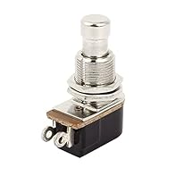 Reliable Quality: Made from metal and plastic, the footswitch is very durable and can be used for a long time. With an SPST contact type and 2 pin terminal quantity, this footswitch has a thread diameter of 12mm/0.47". The size of the switch measures...