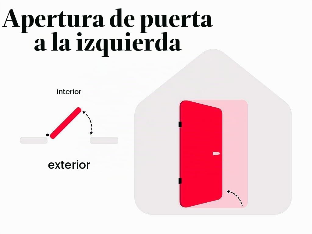 Vente-unique - Puerta de entrada de acero con inox 207 x 100 cm efecto roble - izquierda - TIFANA