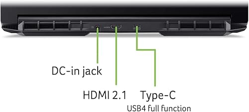 Nitro V16 Gaming Laptop - 16" 165Hz WUXGA, AMD Ryzen 7-8845HS (processore Octa-Core AI), RTX 4060, 64 GB DDR5 RAM, 4 TB SSD, Lifetime Microsoft Office & Windows 11 Pro & Silent Mouse - Notebook - Immagine 7