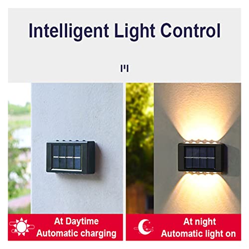 Lampe solaire extérieure anti-zone d'ombre applique murale étanche pour sécuriser l'entrée