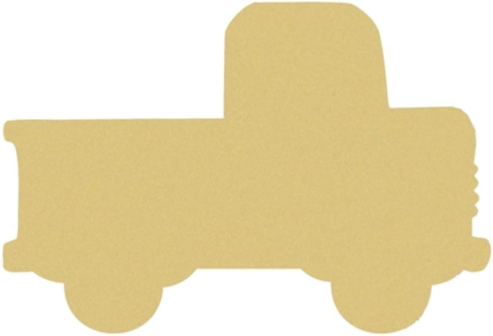 Truck Cutout Unfinished Wood Transportation Kids Room Home Decor Farmhouse Door Hanger MDF Shape Canvas Style 1
