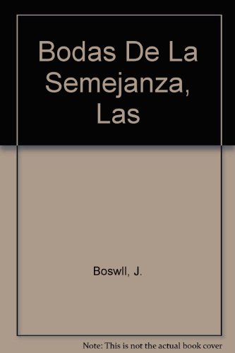 Bodas De La Semejanza, Las [Spanish] 8476692587 Book Cover