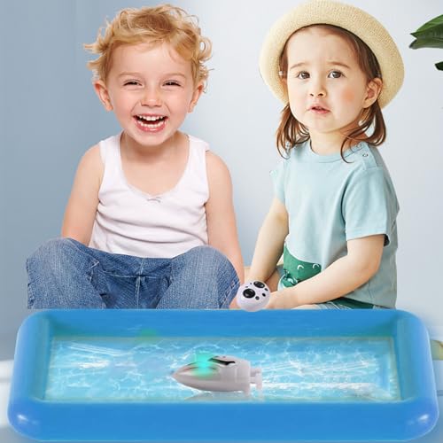 Bateau télécommandé étanche pour éviter l'ennui du bain