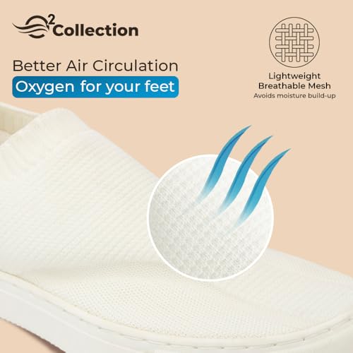 Image of YOHO Men's Freestep Spacious And Casual Slip On Shoes | Comfortable For Long Hours Of Walking | Outperforms Memory Foam | Arch Support Insole