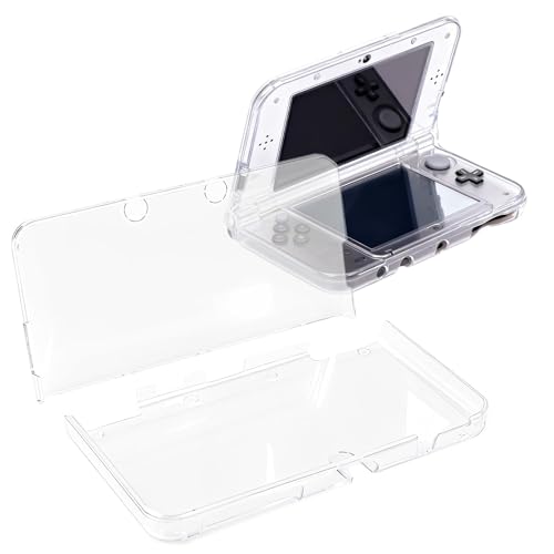 Lytari Protective Case for New Nintendo 3DS Ultra Clear Crystal Transparent Hard Shell Full Body Cover with Modified Hinge-Less Design Lightweight Hard Shell Travel Bag for New Nintendo 3DS