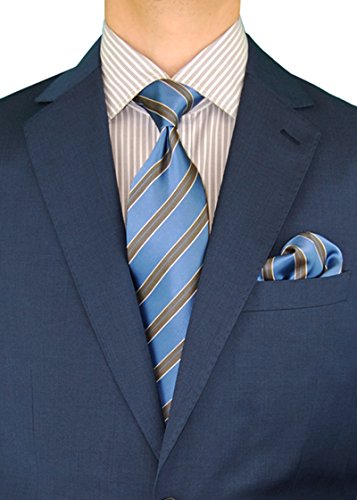 DTI GV Executive Men's Two Button Italian Wool Suit Faint Herringbone 2 Piece3