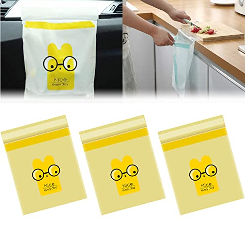 Image of 45pcs Easy Stick-On Disposable Car Trash Bags